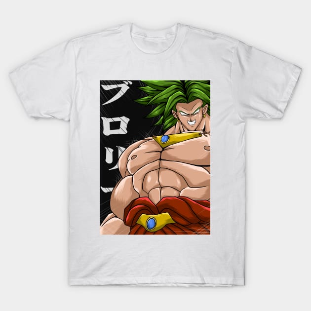 broly legendary super saiyan T-Shirt by Amartwork